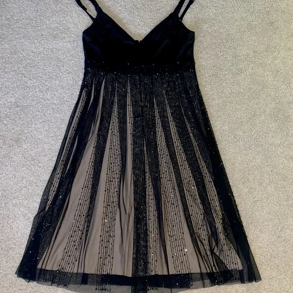 BCBGMaxAzria | Dresses | Bcbgmaxazria Black Beaded Cocktail Dress | Poshmark
